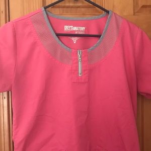 Pink Grey’s Anatomy Scrub Top